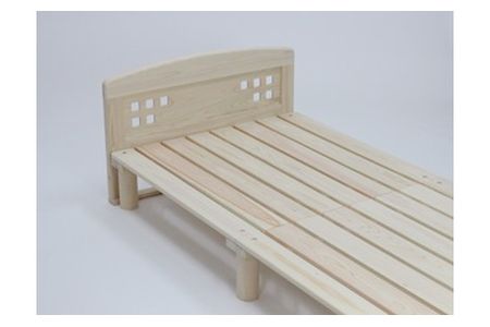 【2607-2015】※東濃ひのきを100%使用したベッド【こまど(セミダブル)】
