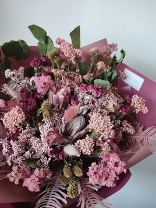 ドライフラワーブーケ 誕生日 母の日 父の日 プレゼント 敬老の日 ブーケ 花 スワッグ 誕生日 メッセージカード インテリア