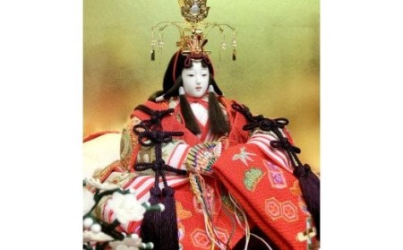伝統工芸士 蘇童のひな人形『京十番 新古今雛 京刺繍』収納親王飾り