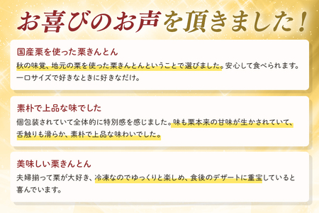 秋の自信作!銘菓「栗きんとん」10個入(藤乃屋)