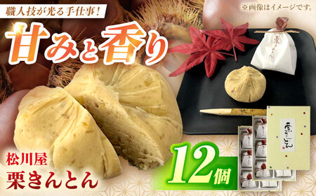 栗きんとん 12個入り （6個入り×2箱）白川町 / 松川屋[AWAD002] 栗 和菓子