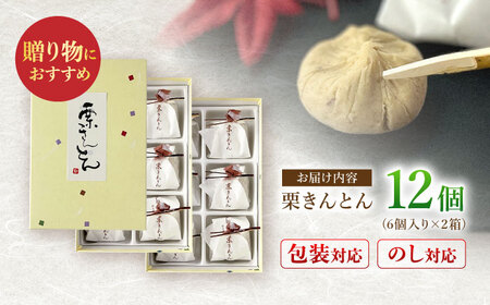 栗きんとん 12個入り （6個入り×2箱）白川町 / 松川屋[AWAD002] 栗 和菓子