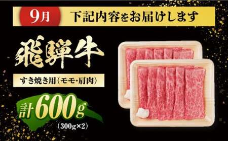 【4回定期便】 飛騨牛 モモ・肩肉 リブロースステーキ 計2.3kg / 白川町 / 浅井商店[AWBJ010]