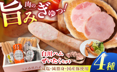 【お歳暮対象】美濃白川ハム 4種セット / 白川町農業開発 [AWAH004]