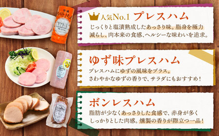 【お歳暮対象】白川ハム 食べ比べ3種セット ハム詰め合わせ / 白川町農業開発[AWAH014]