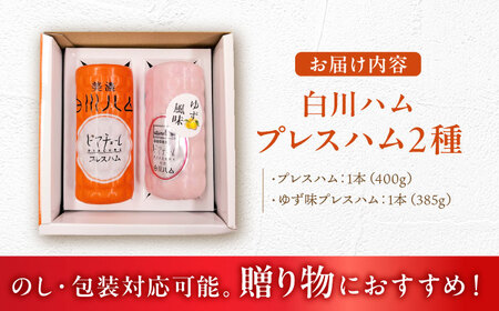 【お歳暮対象】白川ハム 2種セット ハム詰め合わせ / 白川町農業開発[AWAH016]