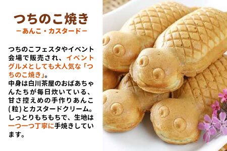 【冷凍】つちのこ焼き6匹＆ベビーつちのこ5匹 計11匹 あんこ カスタード つぶあん たい焼き ベビーカステラ