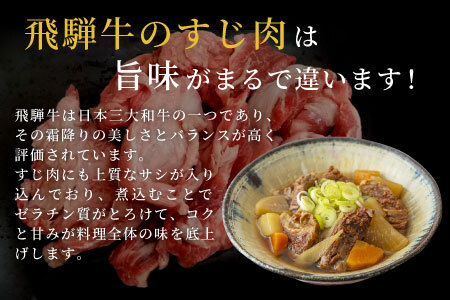  数量限定 飛騨牛 すじ肉 400g A5 A4 国産 牛 冷凍 和牛 牛肉 スジ すじ 牛すじ 牛すじ肉 煮込み用 肉のひぐち