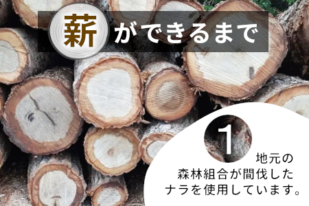 なら薪 中～大割 約40kg ( 約20kg×2箱 ) 中割 大割 薪ストーブ  