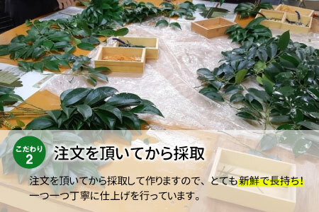 【ふるさと納税】神棚用国産榊 1対(2束) お供え お祀り 国産 天然 新鮮 長持ち 天然榊 4000円