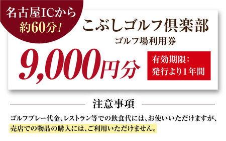 こぶしゴルフ倶楽部 9,000円分 [AVAO003]ゴルフ 利用券