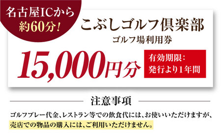 ゴルフ場 利用券 15,000円分 [AVAO005]ゴルフ場