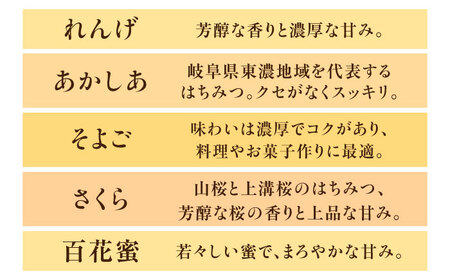 御嵩町産 はちみつ 4種セット ラ・プロヴァンス[AVAK005]蜂蜜