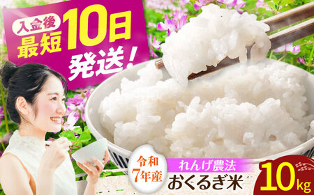 ＜令和7年度産＞れんげ畑のおくるぎ米 10kg/環境保全米 お米 おこめ/御嵩町/株式会社アオキ[AVBN006]