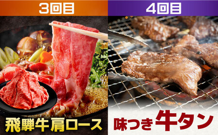 【6回定期便】馬力家セレクト 食卓ごちそう便 (お二人様向けコース) / ハンバーグ 牛タン 肉 詰め合わせ セット 飛騨牛 御嵩町 / 馬力家[AVBO072]