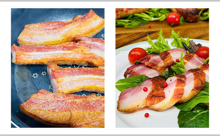 きゃらうぇい 熱薫 ベーコン ブロック 約500g~600g 1本 きゃらうぇいふらの 北海道 上富良野