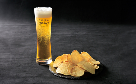 北海道 上富良野 ポテト チップス MARUGOTO KAMIFURANO 黄金の一枚 贅沢 厚切り うすしお 味 100g 16袋 入り