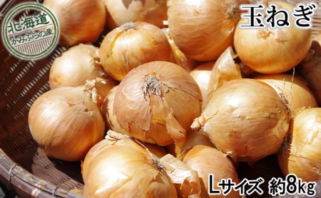 玉ねぎ約8kg(Lサイズ)≪北海道上富良野産≫