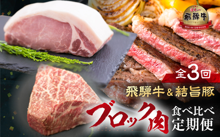 飛騨牛 & 結旨豚 定期便 3回 お届け 白川郷 ブロック 肉 焼肉 焼き肉 やきにく もも ロース 赤身 霜降り 食べ比べ 牛肉 国産 A4 A5 等級 てんから 岐阜県 白川村 ゆいうまぶた 贅沢 BBQ アウトドア 冷蔵 簡易梱包 のため 訳あり 訳アリ 41000円 [S576]