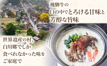 白川郷 飛騨牛 入り すったて鍋セット 2～3人前 飛騨牛 [S244]