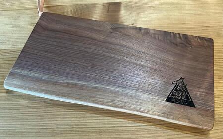 キャンピング カッティングボード 木製(ウォールナット)まな板 アウトドア用品 キャンプ 料理 調理道具□