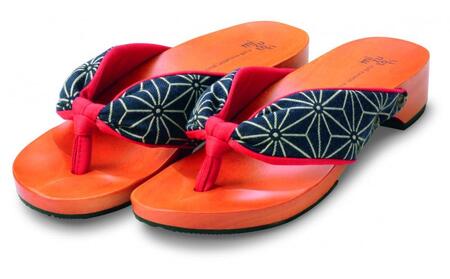 下駄　げた物語　NT-11　麻の葉／赤・赤　LLサイズ 10,360円