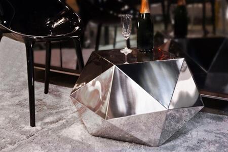 【板金屋がつくる】幾何学 サイドテーブル インテリア Octagon Coffee table