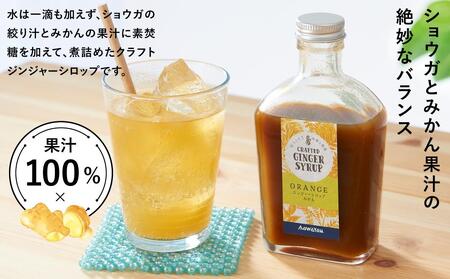 ジンジャーシロップ みかん 2本セット◇