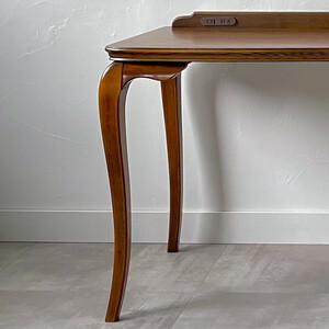 松永工房 Continue デスク 1600 オフィシャル限定品 プライベートデスク 机クラシック エレガント インテリア アンティーク調家具 木製 書斎机 ねこ脚  カンティーニュ【配送不可：沖縄・離島】