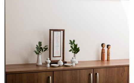 うかぶ神棚 角 置台セット(ウォールナット材)【配送不可:沖縄・離島】