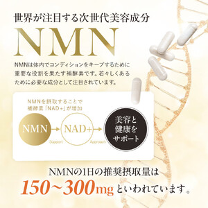 NMNサプリメント たっぷり贅沢NMN 18,000mg エクソソームプラセンタ配合 6個(6ヶ月分)
