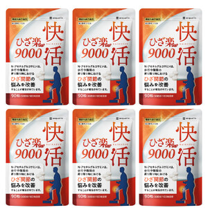 グルコサミンサプリ 快活ひざ楽ティブ ひざ関節の悩みを改善する 機能性表示食品 コンドロイチン 6袋（6ヶ月分）