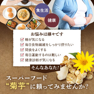 菊芋サプリメント 菊芋生活 国産 イヌリン 食物繊維 サラシア 難消化性デキストリン 240粒入り 3袋（3ヶ月分）