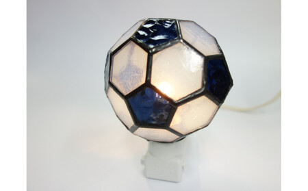 ステンドグラス サッカーボール型 コンセントライト