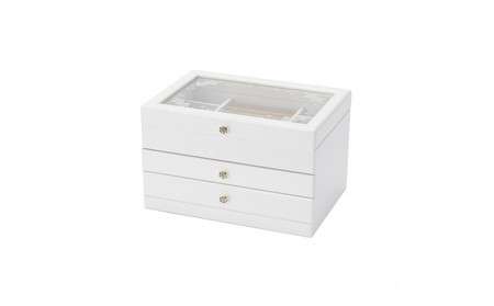 木製ジュエルケース ホワイト 017-810