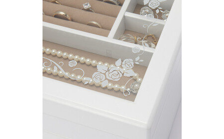 木製ジュエルケース ホワイト 017-810