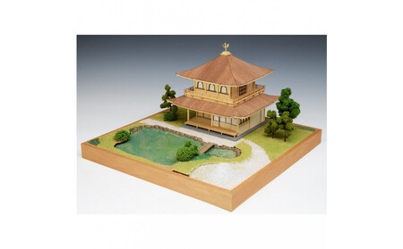 ウッディジョー　1/75　慈照寺銀閣　木製模型キット