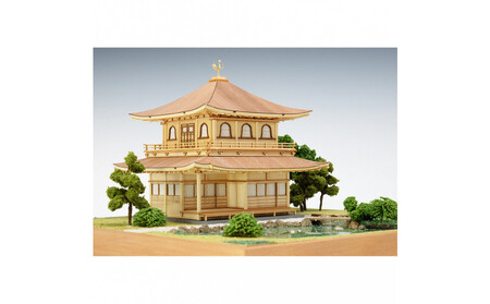 ウッディジョー　1/75　慈照寺銀閣　木製模型キット