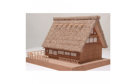 ウッディジョー　ミニ建築No.1   合掌造り　木製模型キット