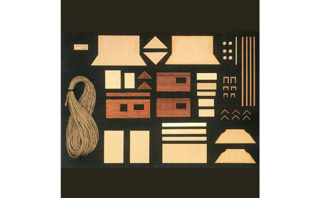 ウッディジョー　ミニ建築No.３ 里の茶屋　木製模型キット