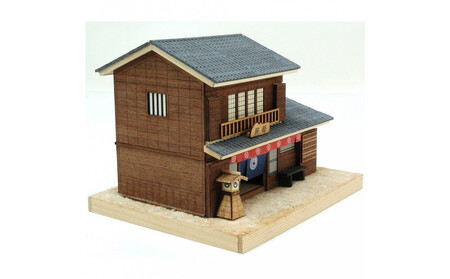 ウッディジョー　ミニ建築No.４ 旅籠（はたご）木製模型キット