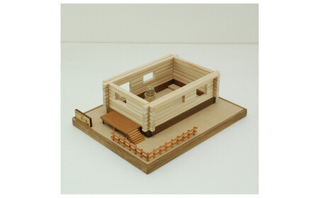 ウッディジョー　あかりシリーズNo.2　ログハウス森の家　木製模型キット