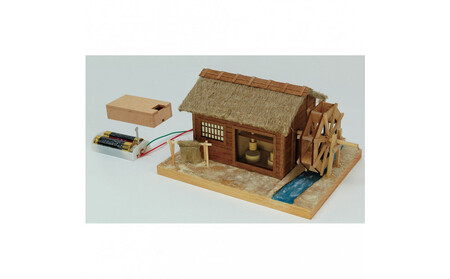 ウッディジョー　あかりシリーズNo.4　カタコト水車小屋　木製模型キット