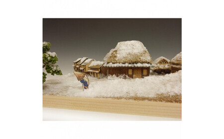 ウッディジョー　東海道五十三次シリーズ　蒲原宿　木製模型キット