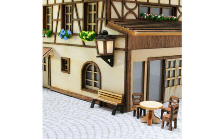 ウッディジョー　ヨーロッパの街並みシリーズ　ドイツ　木製模型キット
