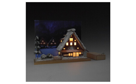 ウッディジョー　ハーフタイプ 合掌造り　木製模型キット