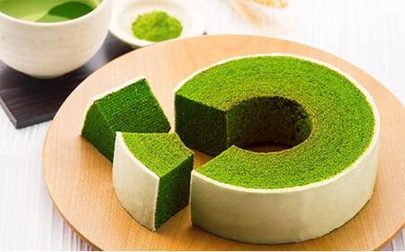 静岡抹茶＆プレーンバウムクーヘンセット（計2個）【配送不可：離島】◇