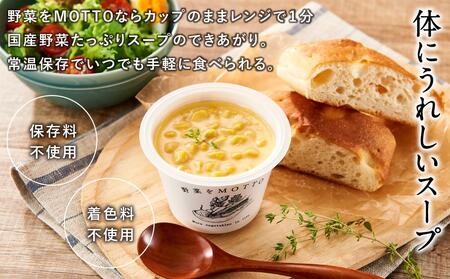 レンジで1分 野菜をMOTTO スープ 4個 スプーン付 ギフトセット レトルト インスタント 国産 ダイエット ベジMOTTOスープ  具だくさん 時短 手軽