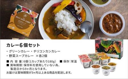 レンジで1分 野菜をMOTTO スープ カレー 3種 6個セット レトルト インスタント 国産 ダイエット ベジMOTTOスープ  具だくさん 時短 手軽