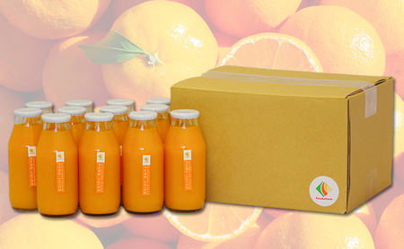 うんしゅうみかん100％ジュース180ml　12本入り 温州みかん